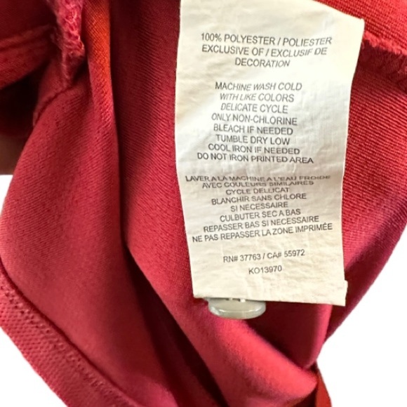 Grand Slam Performance Red Shirt - Picture 5 of 5